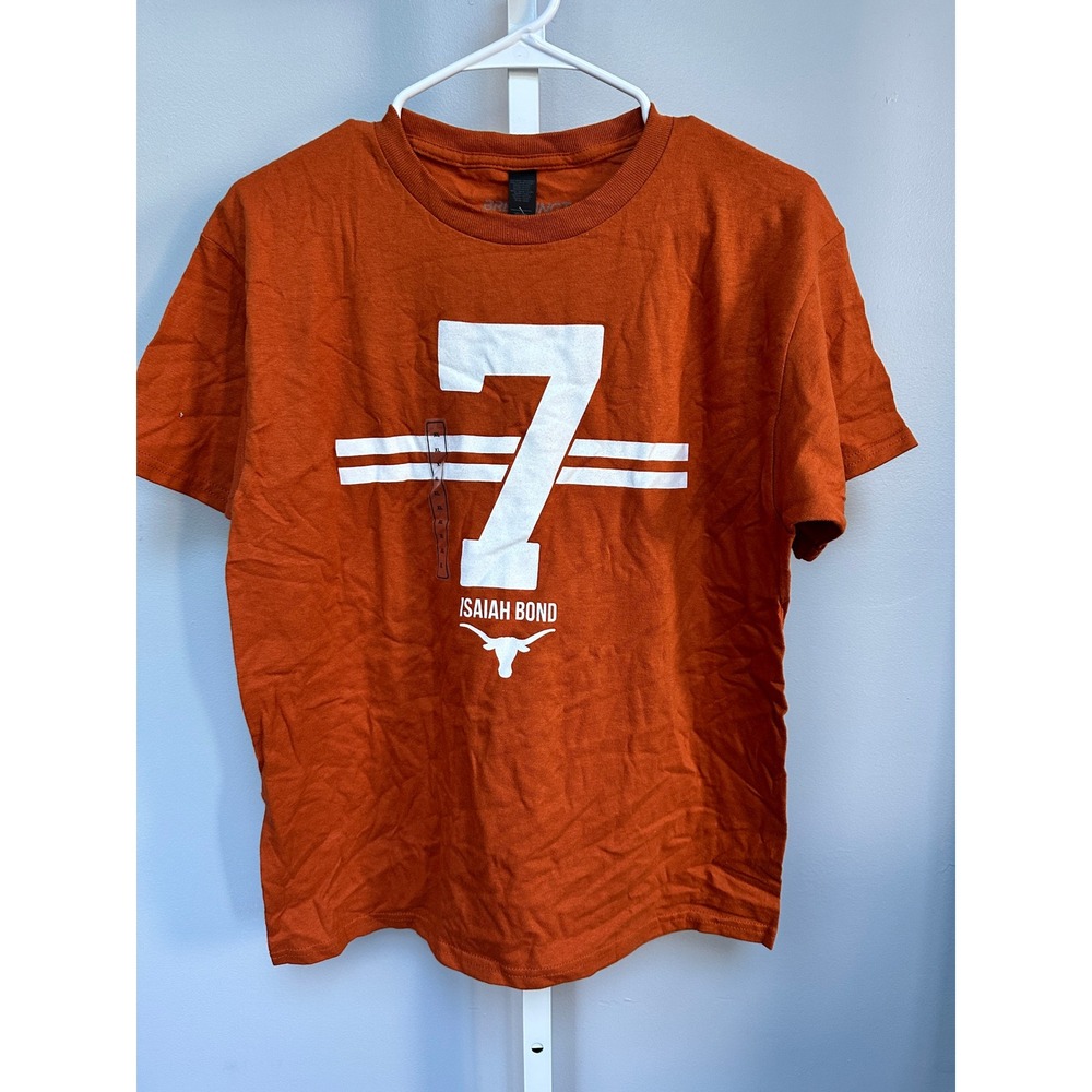 BreakingT Isaiah Bond 7 Texas Longhorns Youth XL Orange T Shirt- BNWT $30